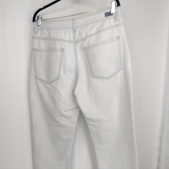 TOKYO DARLING Aeropostale High Waist Boyfriend White Embroidered Jeans S… - Picture 6 of 9
